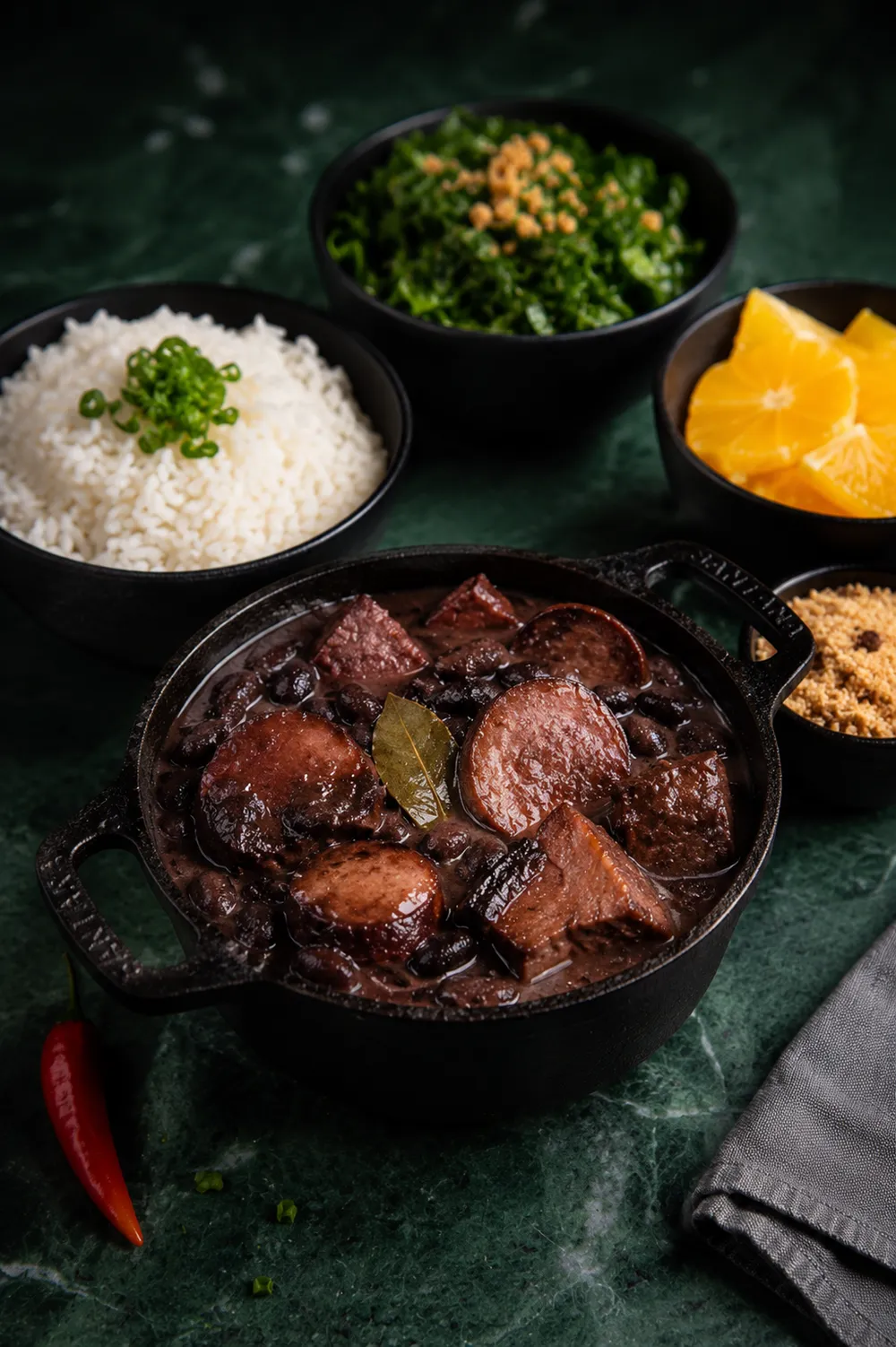 Feijoada do almoço de fim de semana