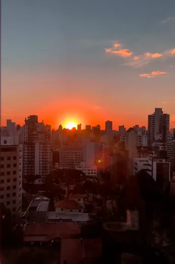 Pôr do sol visto do Gards
